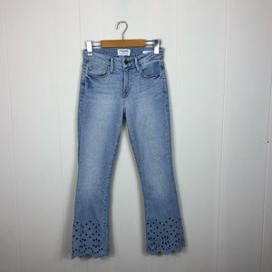 FRAME Le Crop Mini Boot Jeans Sz 24